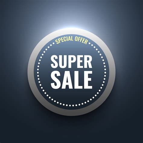 Premium Vector Round Sale Banner