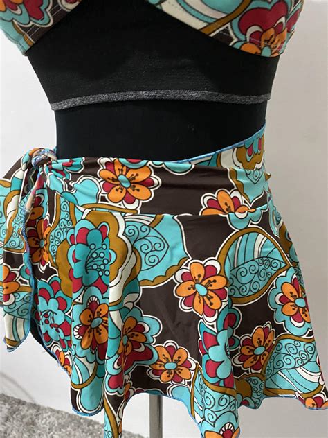 3 Piece Flower Bikini With Skirt Women S Fashion Swimwear Bikinis Swimsuits On Carousell