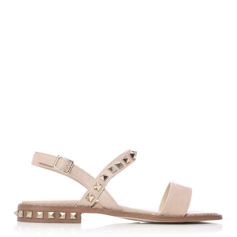 Nadina Nude Porvair Sandals From Moda In Pelle UK