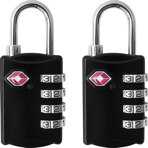 Tsa Luggage Locks Pack Digit Combination Steel Padlocks