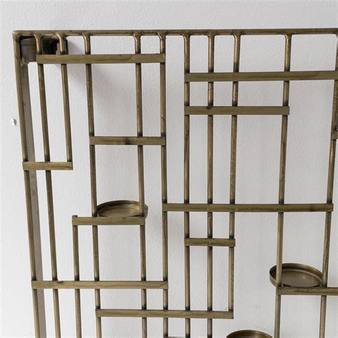 Brass Lattice Wall Candle Holder