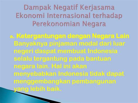 Apa Yang Dimaksud Kerjasama Ekonomi Internasional Ilmu