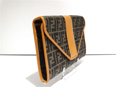 1980s Fendi Monogram Envelope Clutch At 1stdibs