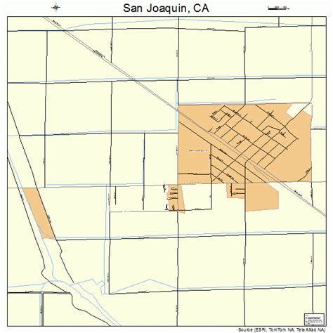 San Joaquin California Street Map 0667126