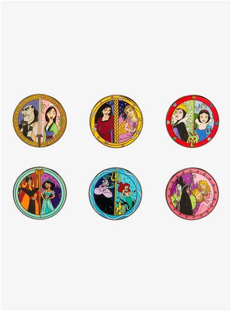 Hot Topic Loungefly Disney Princess And Villain Blind Box Enamel Pin