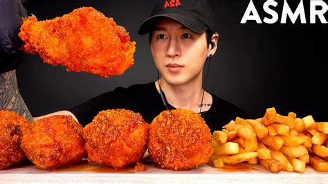 Asmr Spicy Fried Chicken French Fries Mukbang No Talking Eating