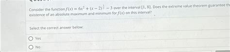 Solved Consider The Function F X 6x2 X 2 32 3 ﻿over The