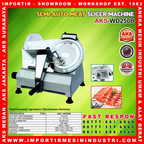 Jual Mesin Iris Daging Electric Semi Auto Meat Slicer Wd B Jakarta