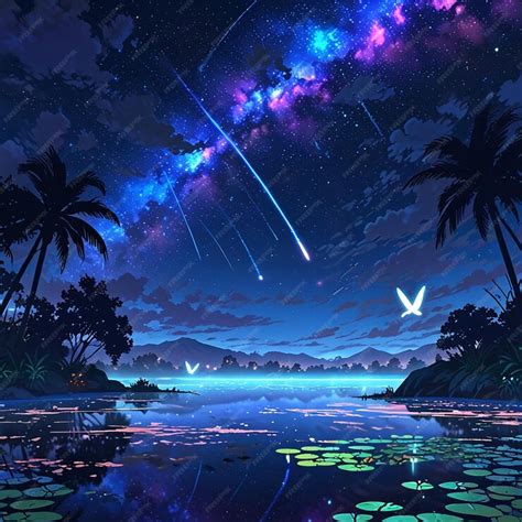 Viral anime nature wallpaper in 4K quality in the style | Premium AI ...