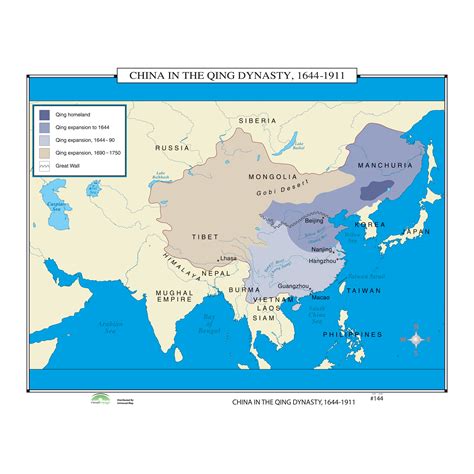 #144 China in the Qing Dynasty, 1644-1911 - The Map Shop