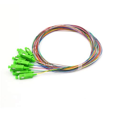 Sc 12 Fibers Pigtail Apc Single Mode Fiber Optic Pigtail