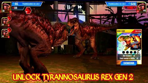 Unlock Tyrannosaurus Rex Gen Pack Jurassic World The Game Youtube