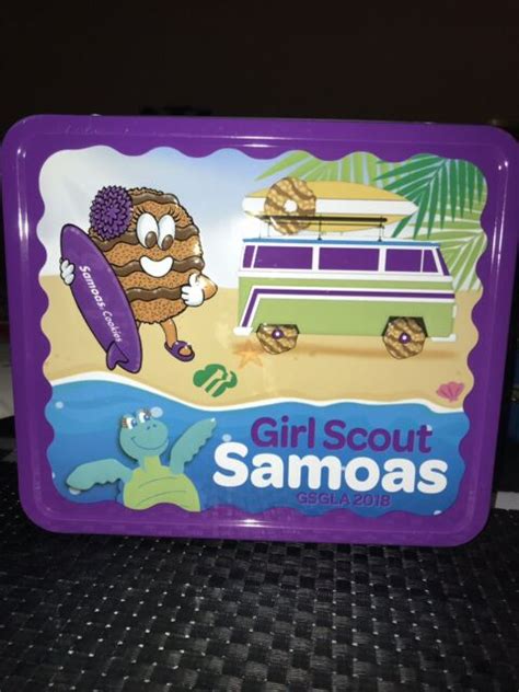 Girl Scout Samoas Cookies Metal Lunch Box Ebay