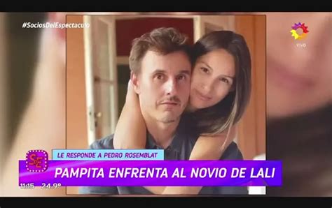 Pampita reaccionó a la chicana de Pedro Rosemblat el novio de Lali