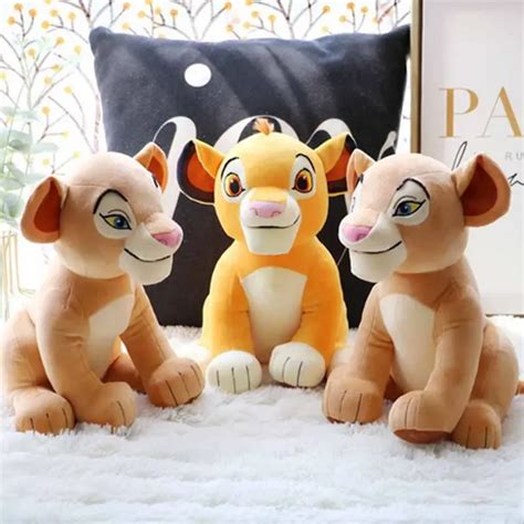 Mu Eco De Peluche Del Rey Le N Simba Para Ni Os Juguete Suave De Cm