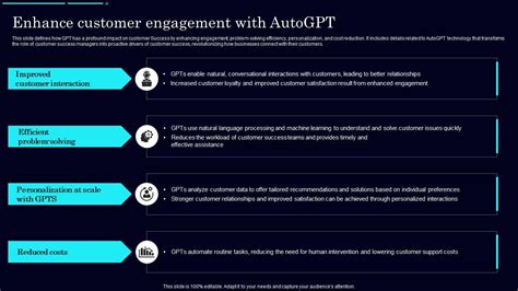 Enhance Customer Engagement Auto Gpt Autonomous Gpt Experiment