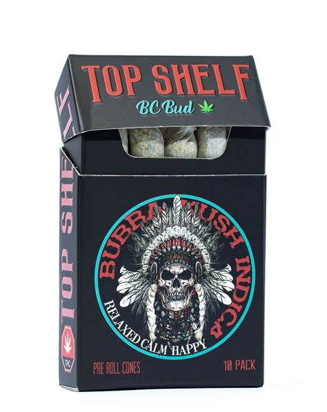 Bubba Kush Top Shelf 0 7 Grams Pre Rolls 10 Pack Releaf Republic