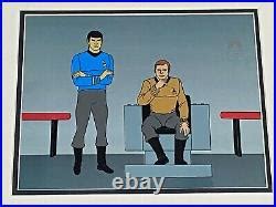 STAR TREK Animated Cartoon Seri Cel Kirk Spock Bridge Filmation