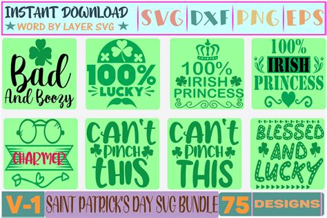 75 Saint Patricks Day Svg Bundle V 01 Graphic By Thesvgfactory