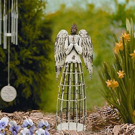 Estatuas De Angel De Metal Para Jardin Patio Cesped Escul Cuotas