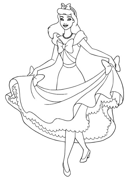 Coloriage Princesse Cendrillon Imprimer Et Dessin