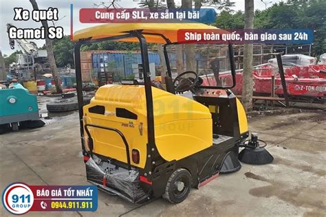 Xe quét hút bụi trong nhà xưởng Gemei S8 - 911Group
