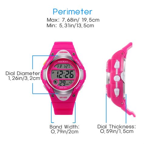 Hiwatch Montre Fille Montre De Sport Des Enfants Pieds Tanche Led