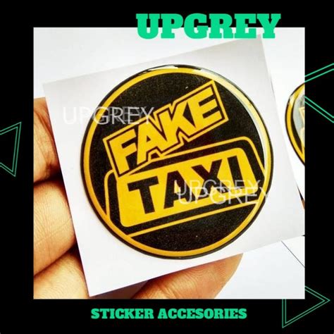 Jual Stiker Emblem Logo Fake Taxi Aksesories Motor Dan Mobil Sticker