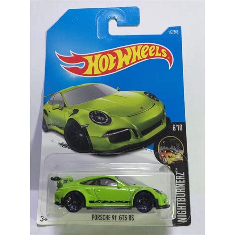 Hot Wheels Porsche Gt Rs Green Shopee Malaysia