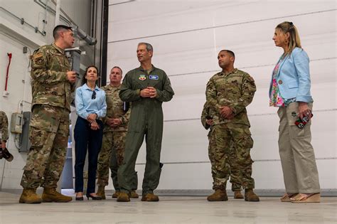 ACC Command Team Visits The Installation Of The Future Air Combat