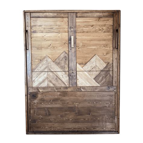 Brown Mountains Murphy Bed With Desk Maximize Space For Remote Work