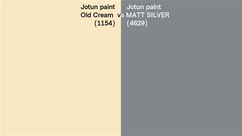 Jotun Paint Old Cream Vs Matt Silver Side By Side Comparison