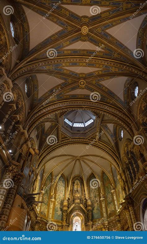 Interior View of the Spectacular Benedictine Monastery of Holy Mary of ...