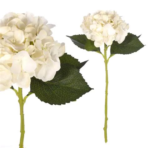 Hortensia Artificial Crema Hortensias Artificiales