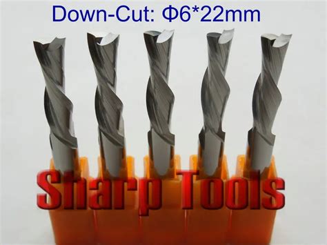 Sharp Down Cut Mm Flute Cnc Carbide End Mill Bits Milling Tools