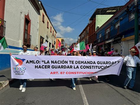 Replican Marcha por la democracia en Morelos Sin Línea Multimedia