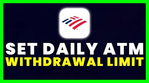 How To Set Daily ATM Withdrawal Limit On Bank Of America App YouTube