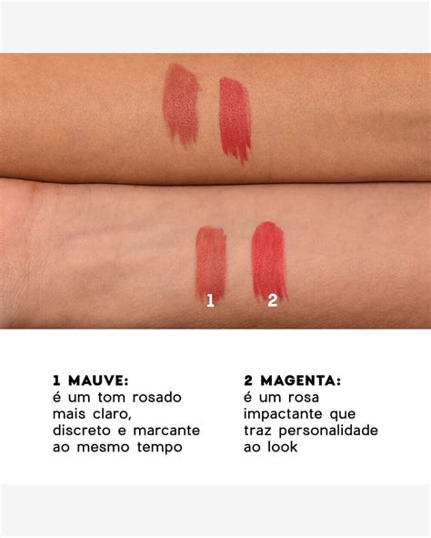 Riachuelo Kit Caneta Batom Nude Blush Líquido Coral Nécessaire Neoprene Amarelo 4you 3