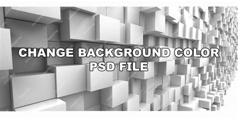 premium psd  wall   white blocks   white background stock