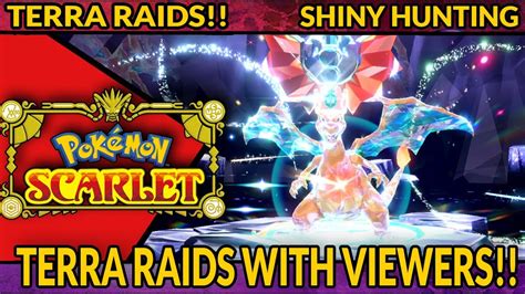 Terra Raids With Viewers Mass Outbreak Shiny Hunting Pokemon