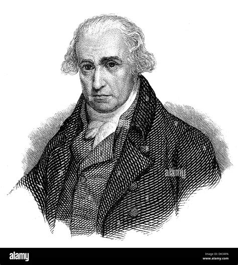 Portrait Of James Watt 1736 1819 Scottish Inventor Of The Steam