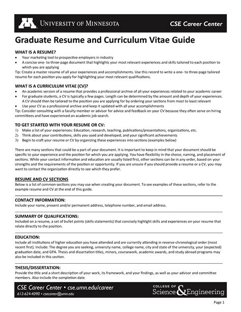 College Graduate Resume Templates At