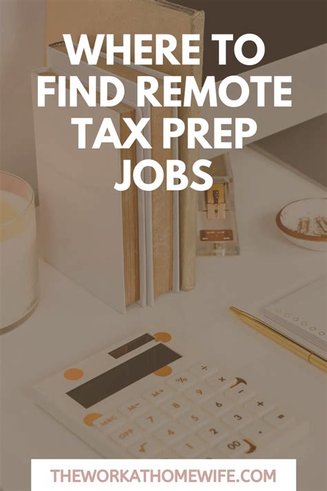 Where To Find Tax Preparer Jobs From Home In 2020 Tax Preparation