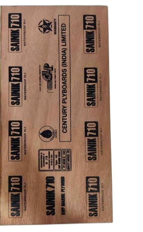 Mm Sainik Century Plywood Board For Furniture X Ft At Rs