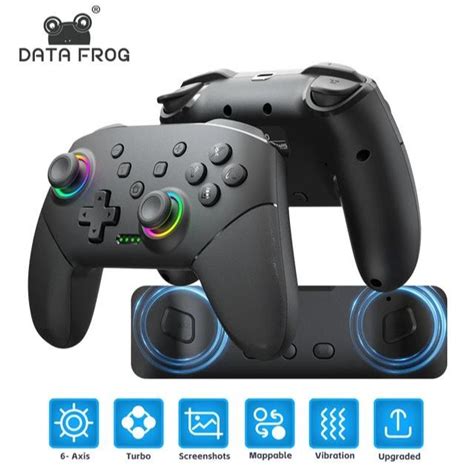 Controle Multiplataforma Data Frog S80 Joystick Sem Fio P Nintendo