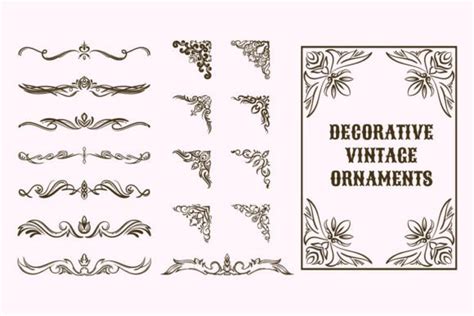 Decorative Vintage Ornaments. Graphic by Alfaruki Design · Creative Fabrica