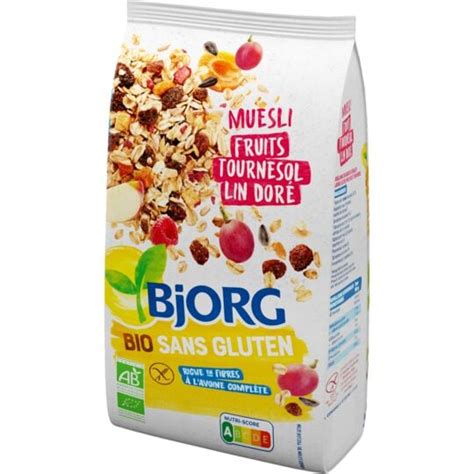 Bjorg Céréales bio aux fruits secs sans gluten BJORG