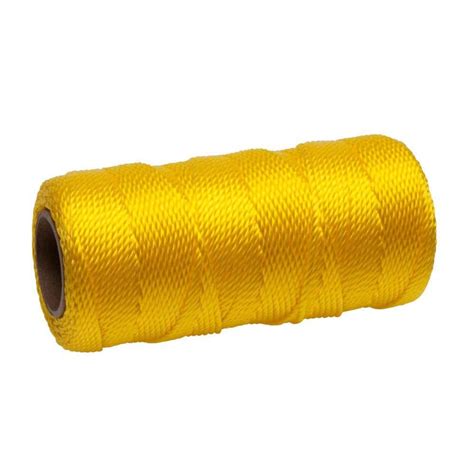 Everbilt 18 X 225 Ft Twisted Mason Line Yellow 17999 The Home Depot