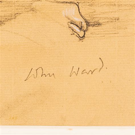 Female Nude Charcoal And Watercolour John Ward Wearenotashop