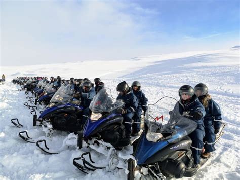 Snowmobile Tour on Langjokull | Family Friendly Snowmobile Tour